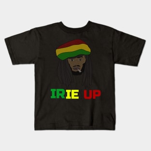 Irie up, Funny, Rasta Kids T-Shirt